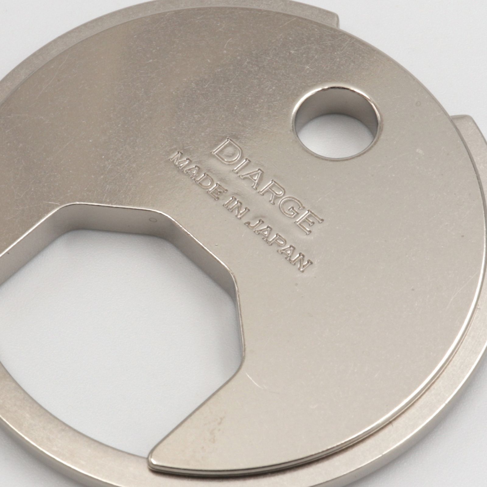 「BRASS CIRCLE KEYRING」キーリング シルバー