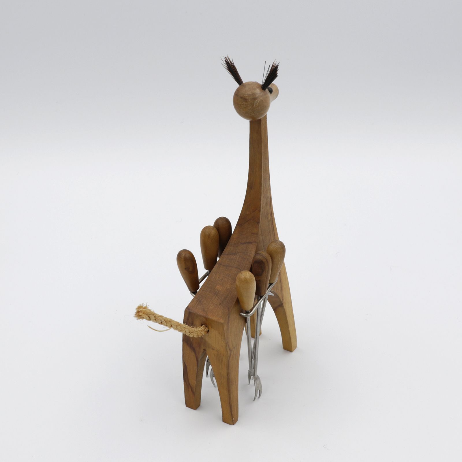木製ジラフピックホルダー 1970s ベルギー