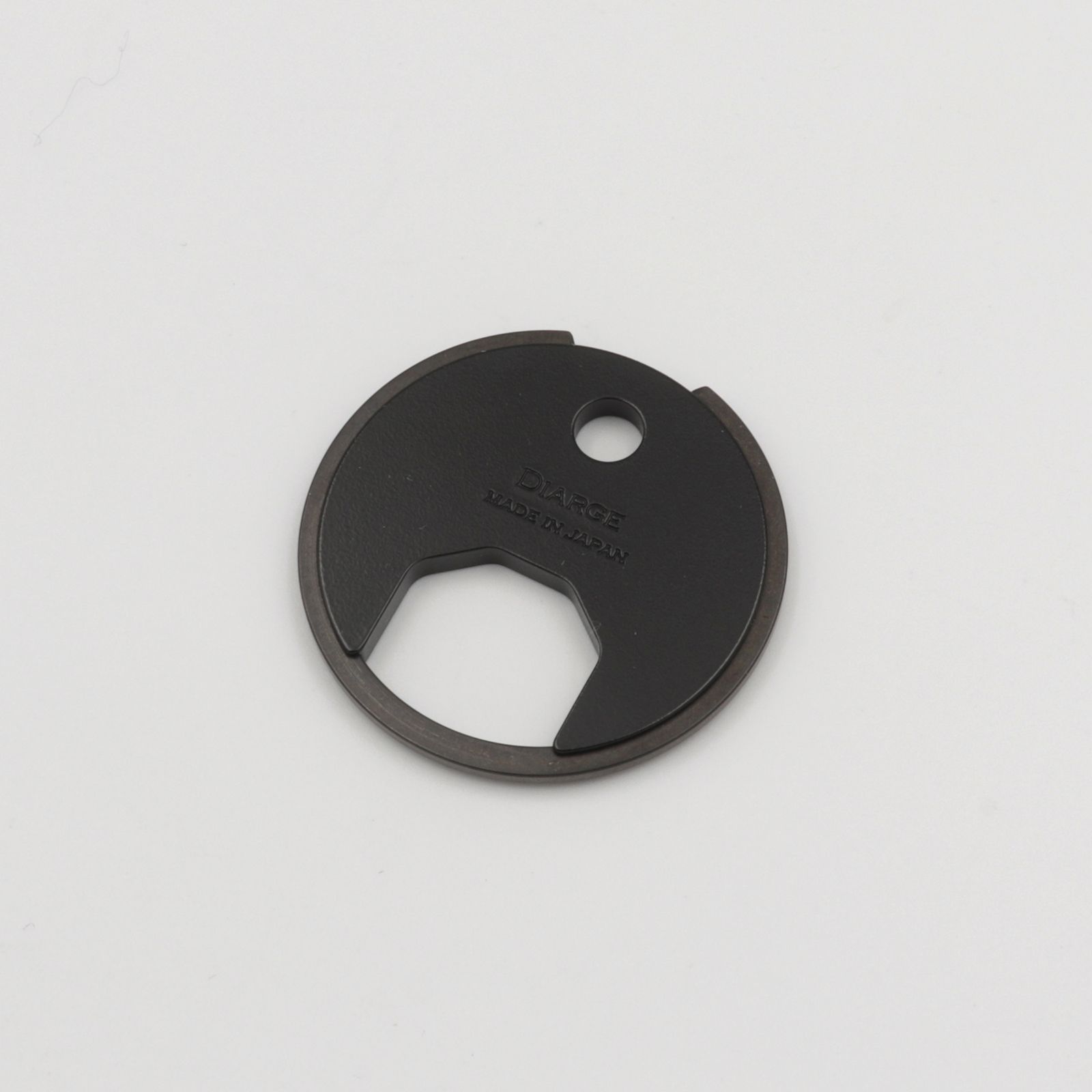 「BRASS CIRCLE KEYRING」キーリング ブラック