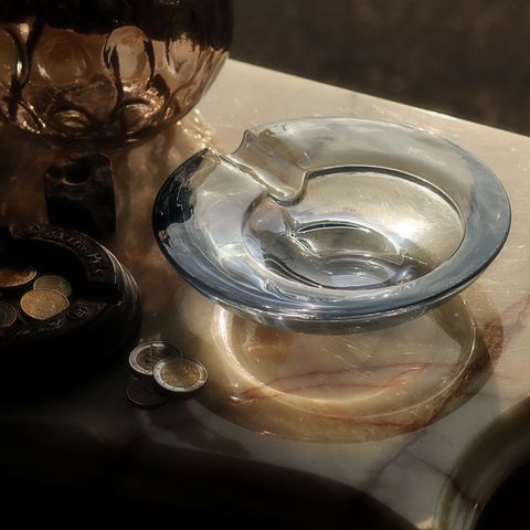 「GLASS ASHTRAY Large」ブルー