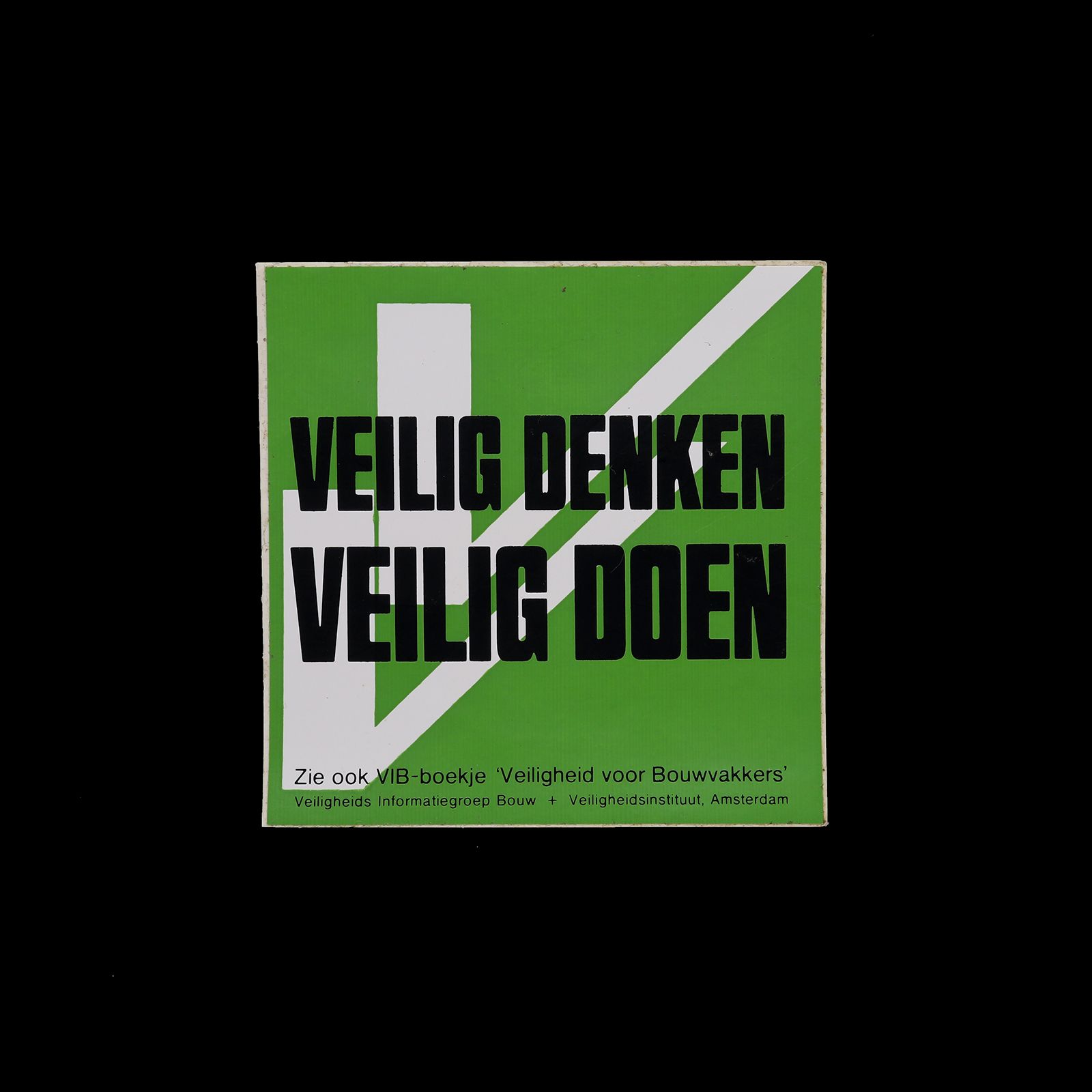 「VEILIG DENKEN VEILIG DOEN」ヴィンテージステッカー ヨーロッパ