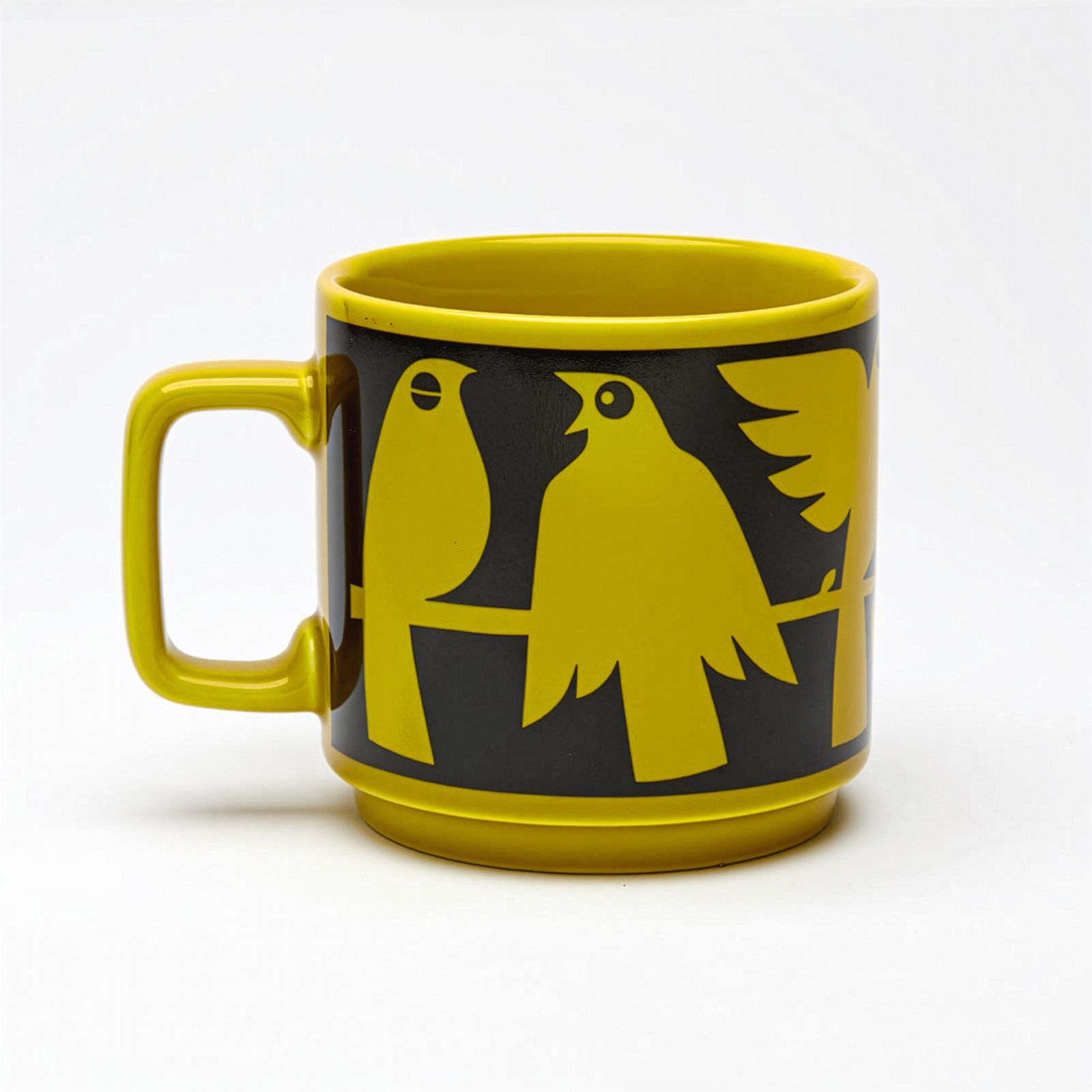 HORNSEA Mug "Birds Chartreuse" Magpie x HORNSEA