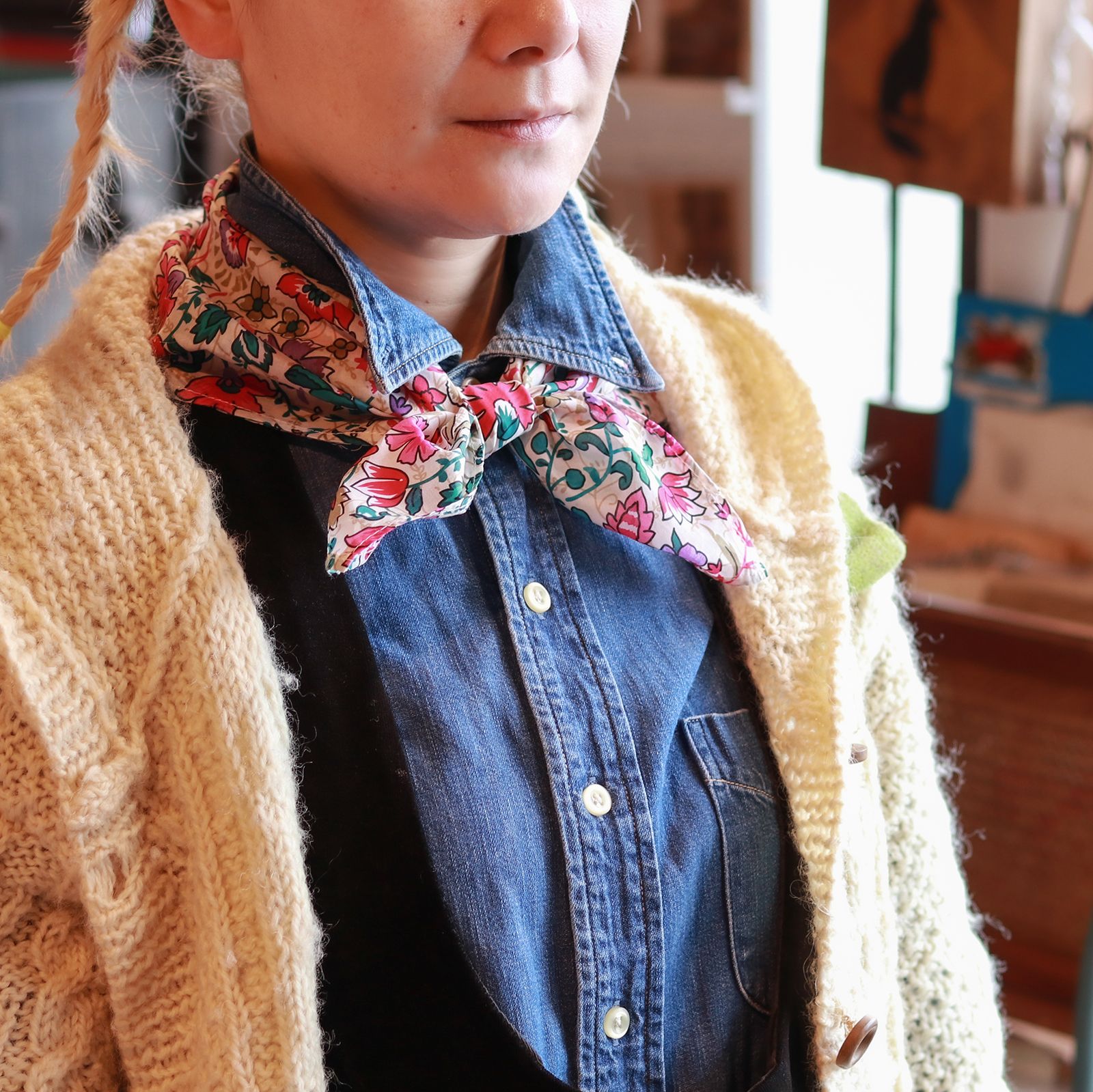 「BOUQUET」PALPMINO バンダナ フランス