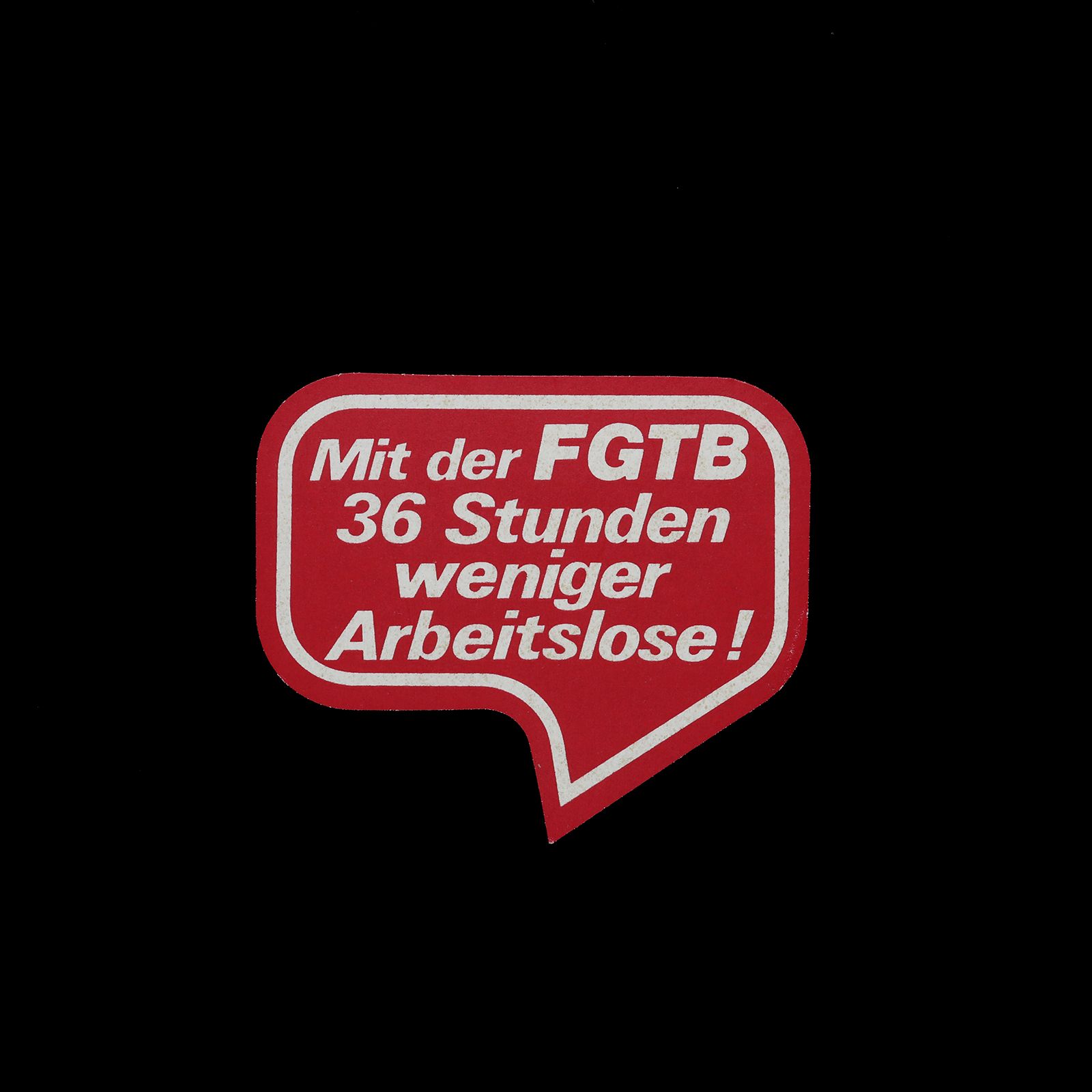 「FGTB」ヴィンテージステッカー ヨーロッパ