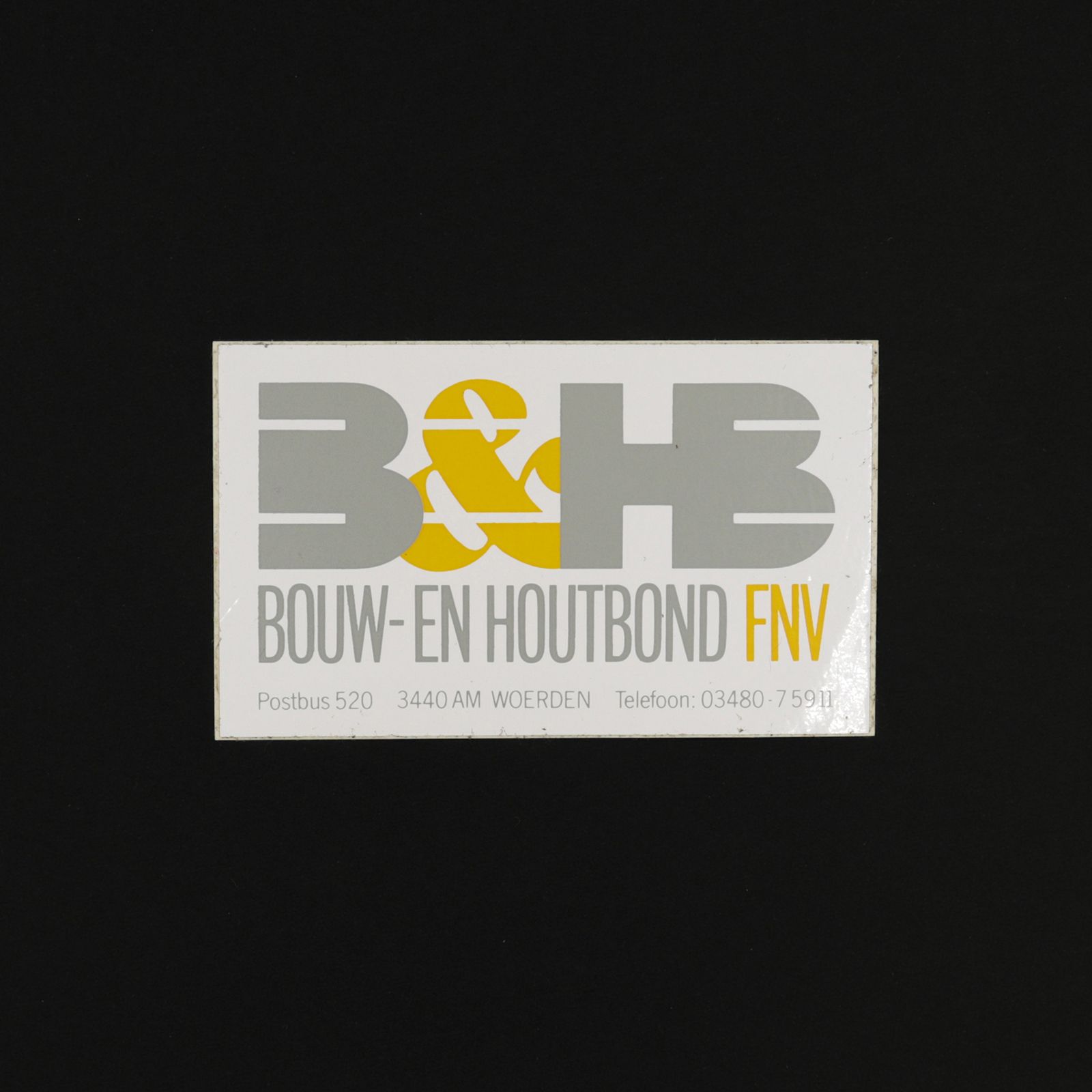 「B&HB」ヴィンテージステッカー ヨーロッパ