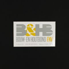 「B&HB」ヴィンテージステッカー ヨーロッパ
