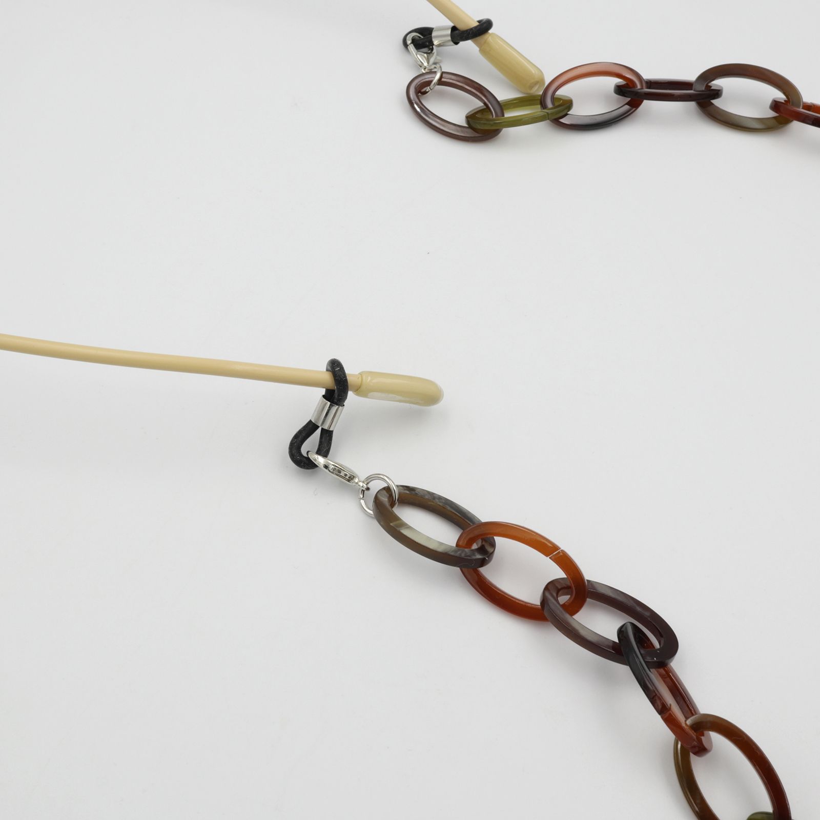 「Chunky Chain」グラスチェーン earthy mix