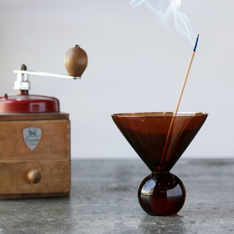 "HAZEL ALLE A TE SPHERE" お香立て DUSTY AMBER