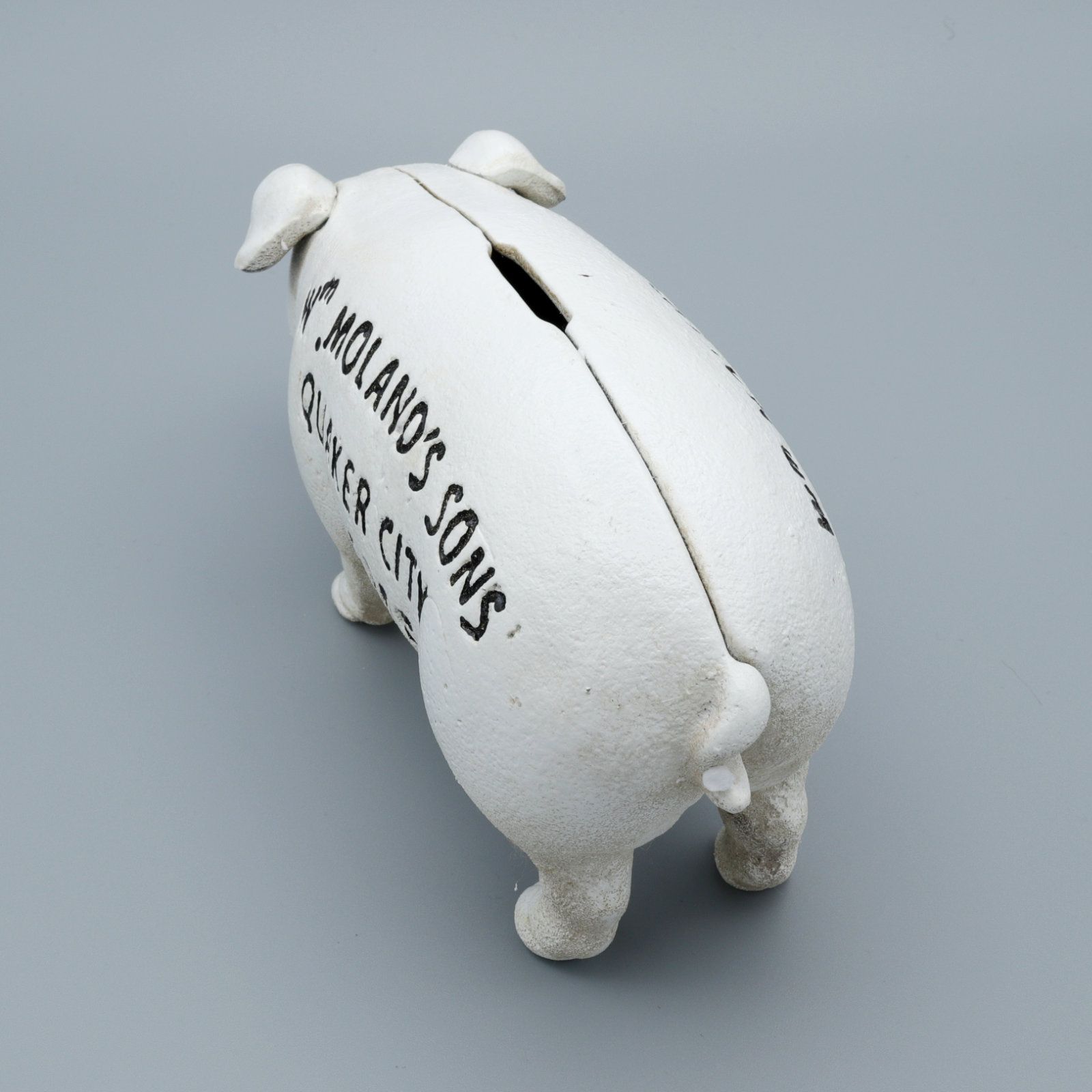 Hams Standing Pig Bank "White"