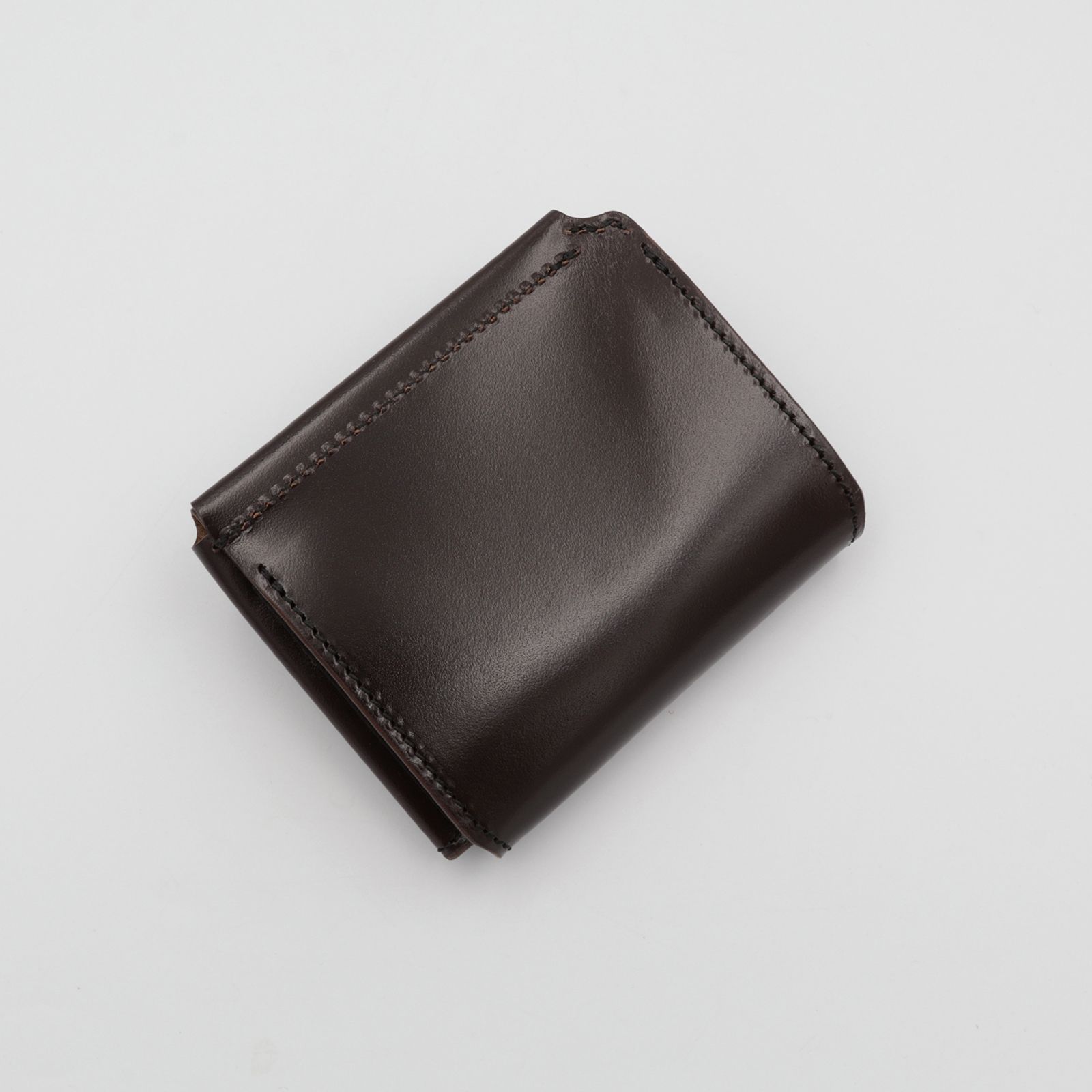 【Dual】ギャルソンコンパクトウォレット サドルプルアップ  チョコ