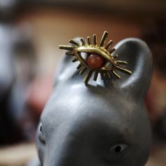 「Rock eye pierce」ピアス アンバーアイ