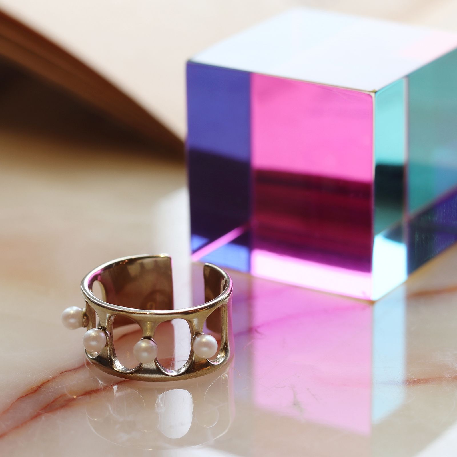 「poetry ring」リング ブラス