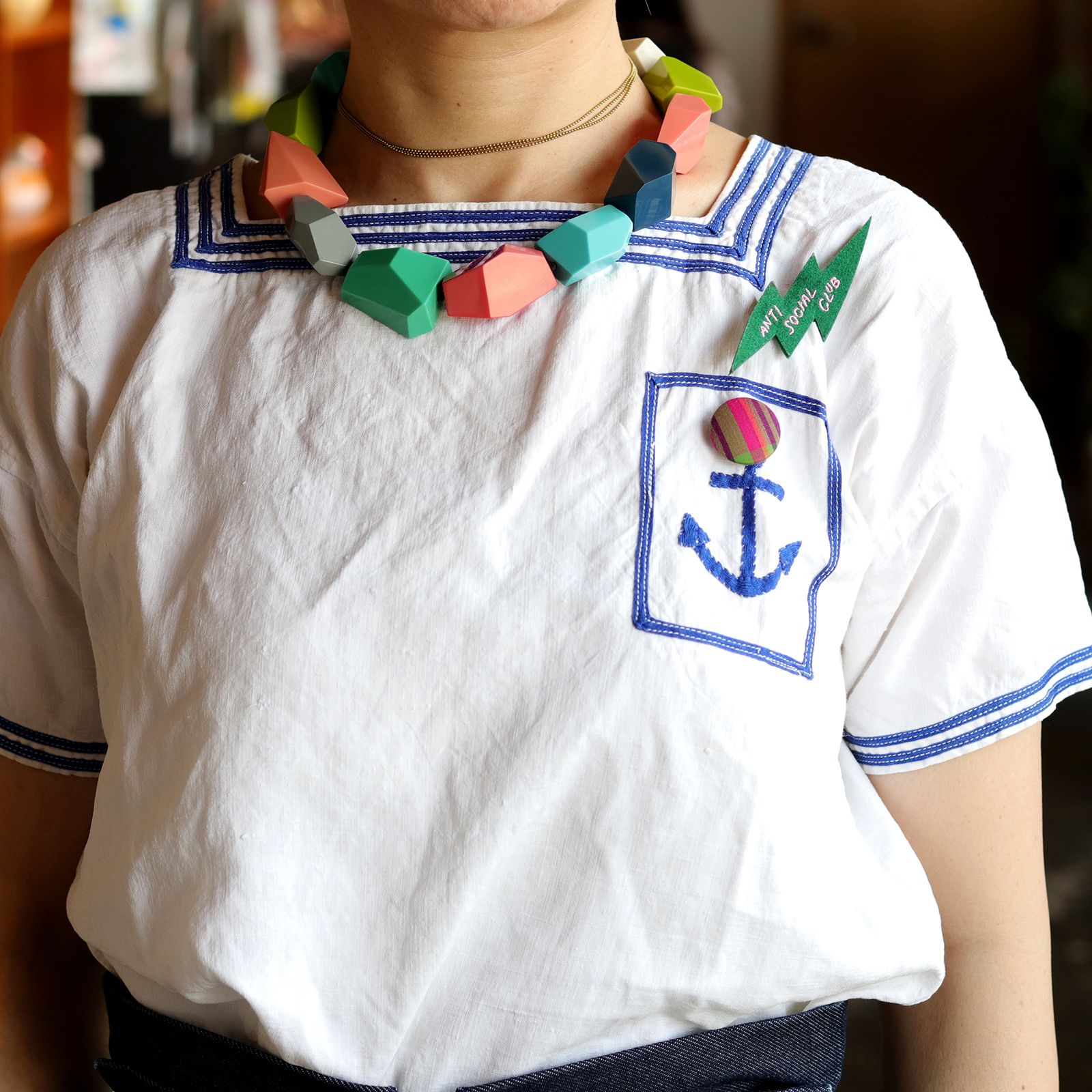 「カットロック」ネックレス