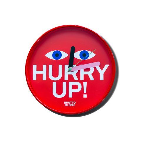 「BRUTTO Wall Clock」HURRY UP イタリア