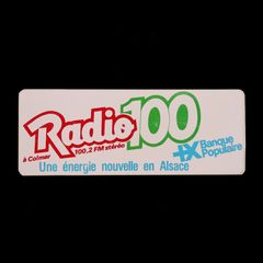 RADIO 100 ヴィンテージステッカー フランス