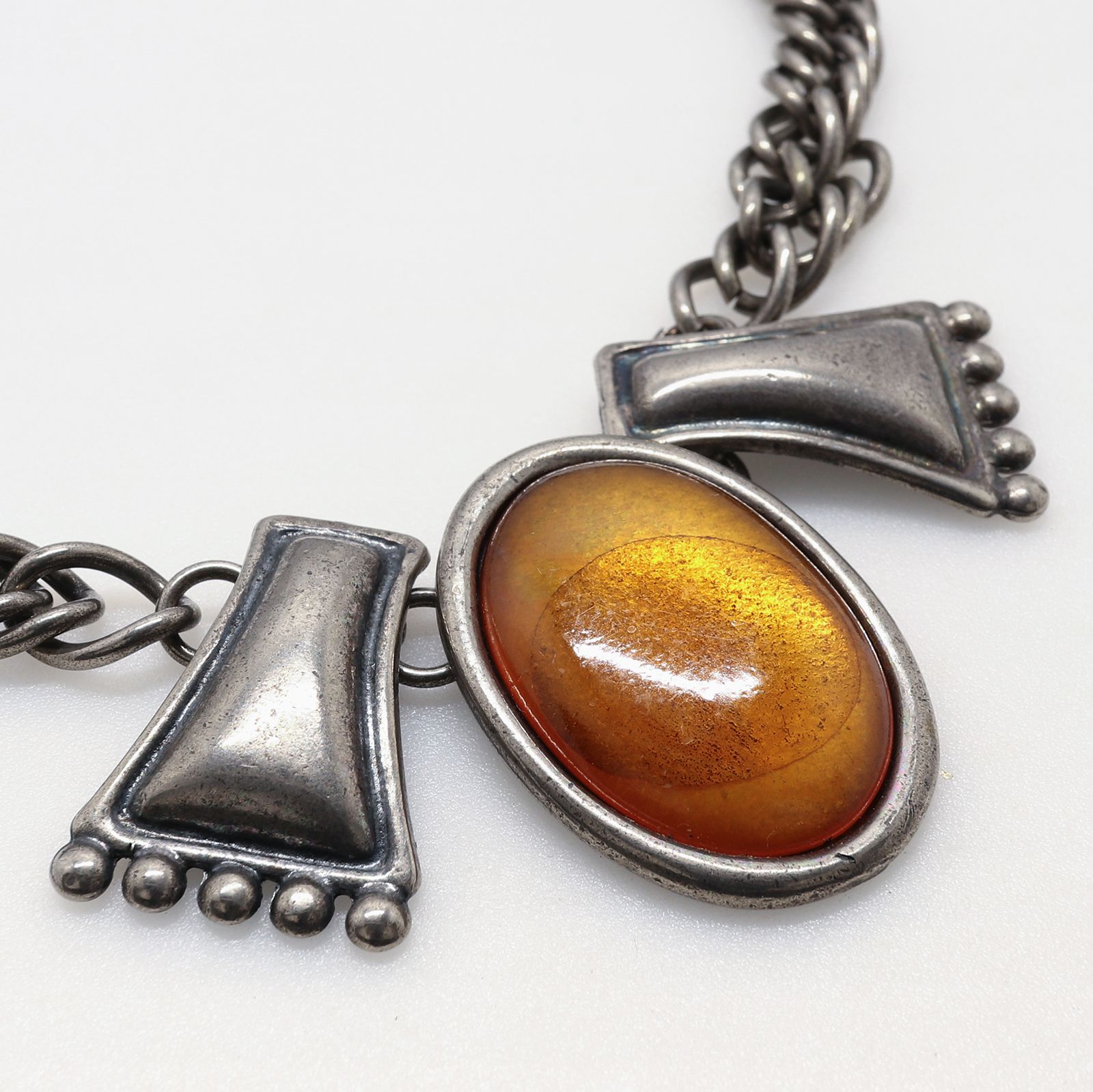 「トライバルアンバー」ネックレス ヨーロッパ LUCIANO SOPRANI