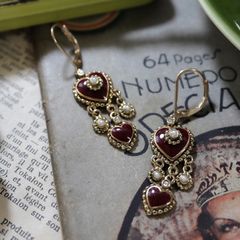 「バーチカルハート」ピアス フランス