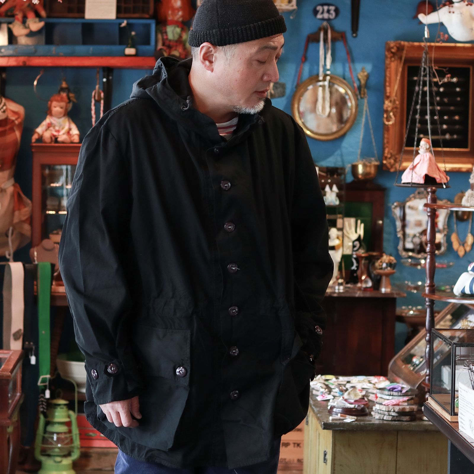 「スウェーデン軍 M62 スノーパーカ」ユーズド 後染めブラック スウェーデン 1960-80s