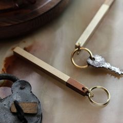 「HOTEL KEY HOLDER 」キーリング ヴィンテージ×ナチュラル1/4