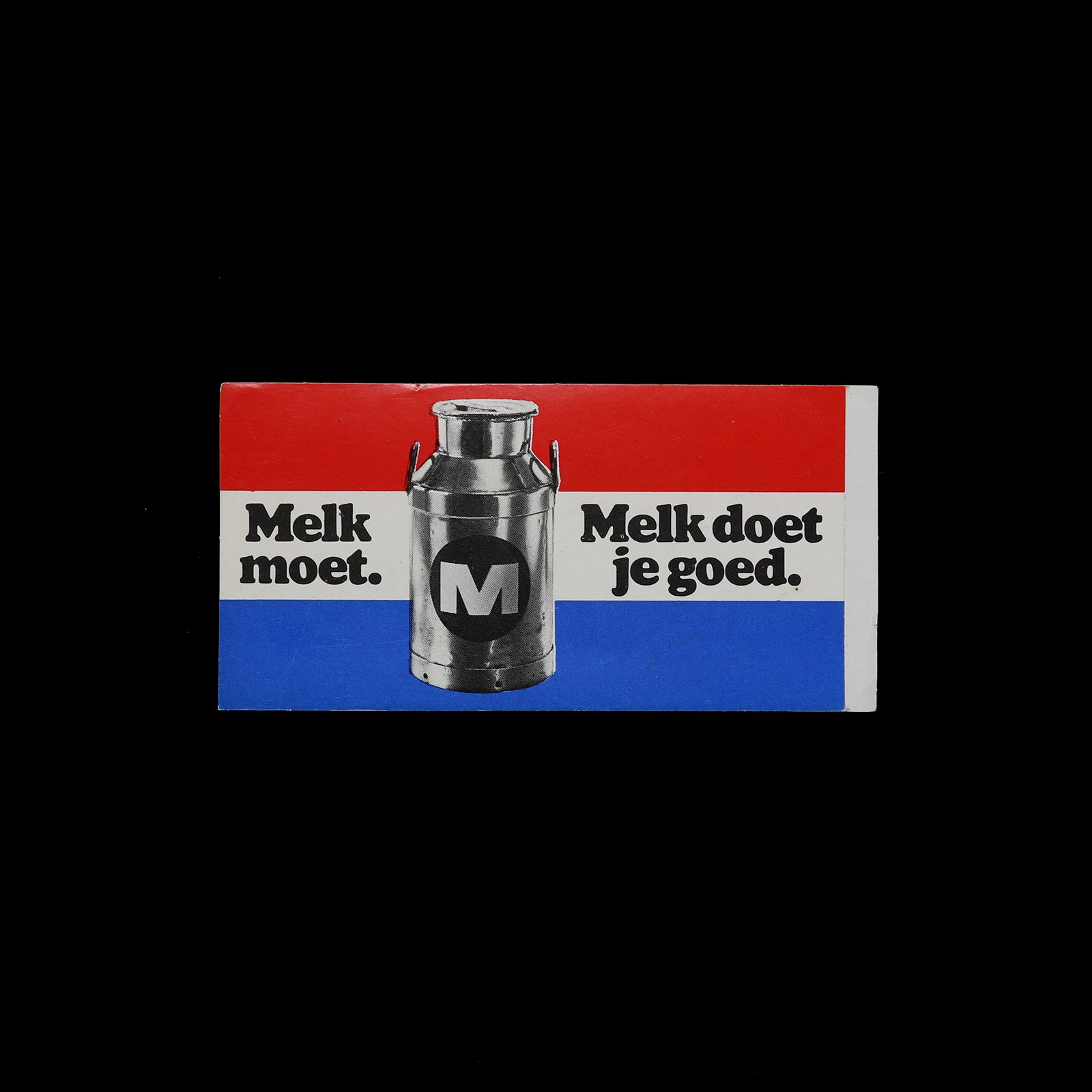 「Melk moet Melk doet je goed」ヴィンテージステッカー ヨーロッパ