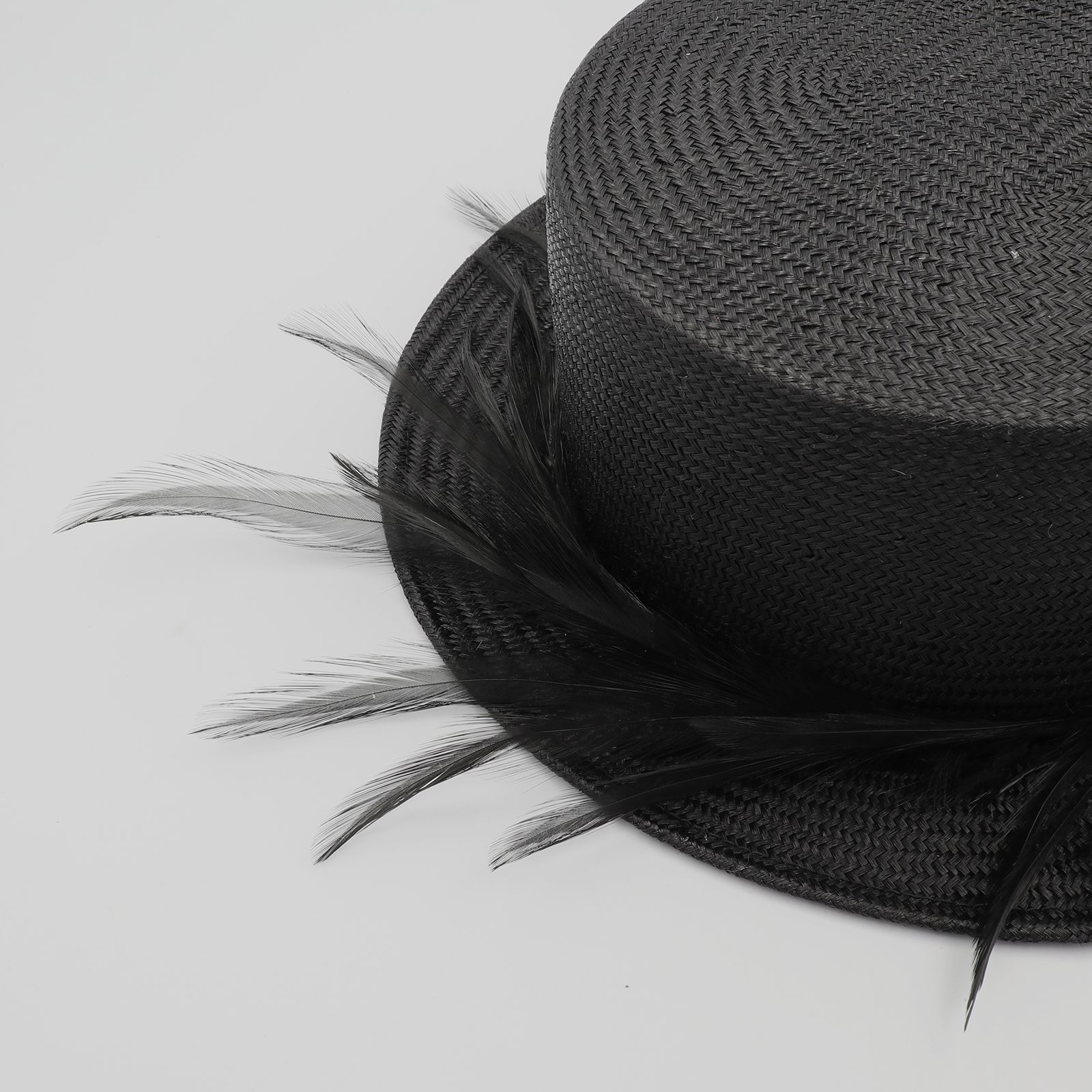 【送料無料対象外】黒い羽根のストローキャノチエ ブラック