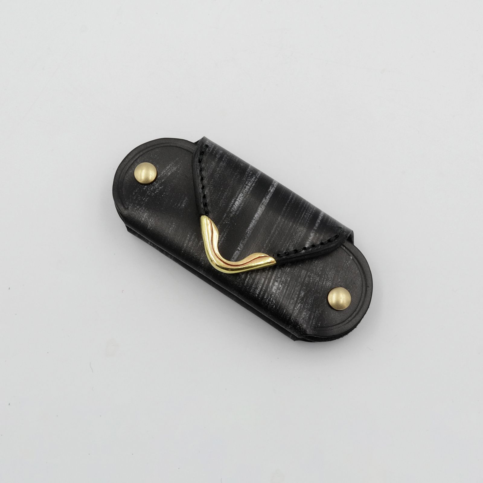 【Cramp】ミニキーケース＆シューホーン ブライドルレザー ブラック