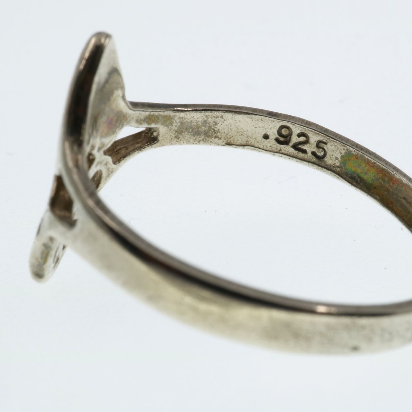 「80s オポジットハートフィリグリー」リング シルバー925 ヨーロッパ