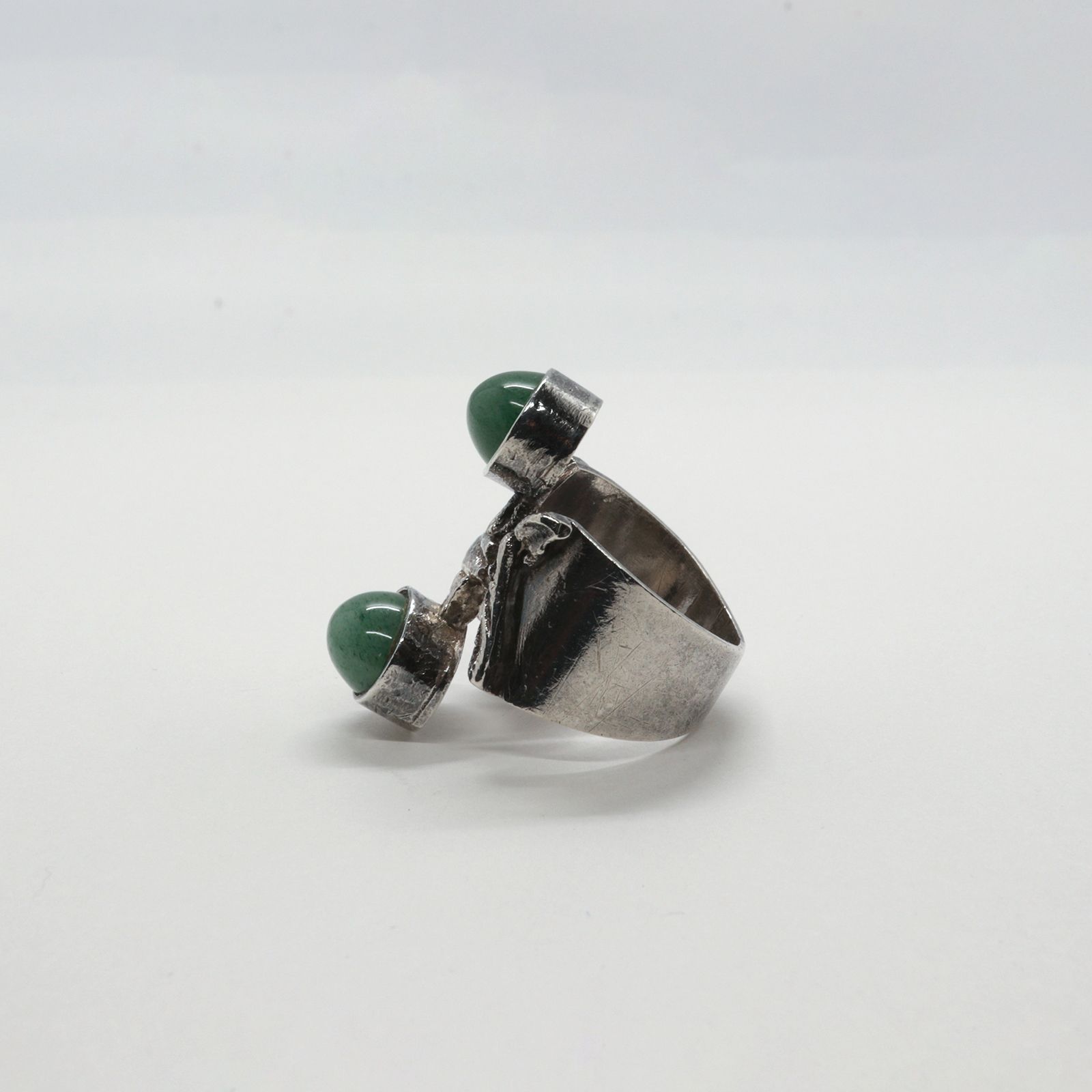 「グリーンアベンチュリン」リング silver925 ヨーロッパ