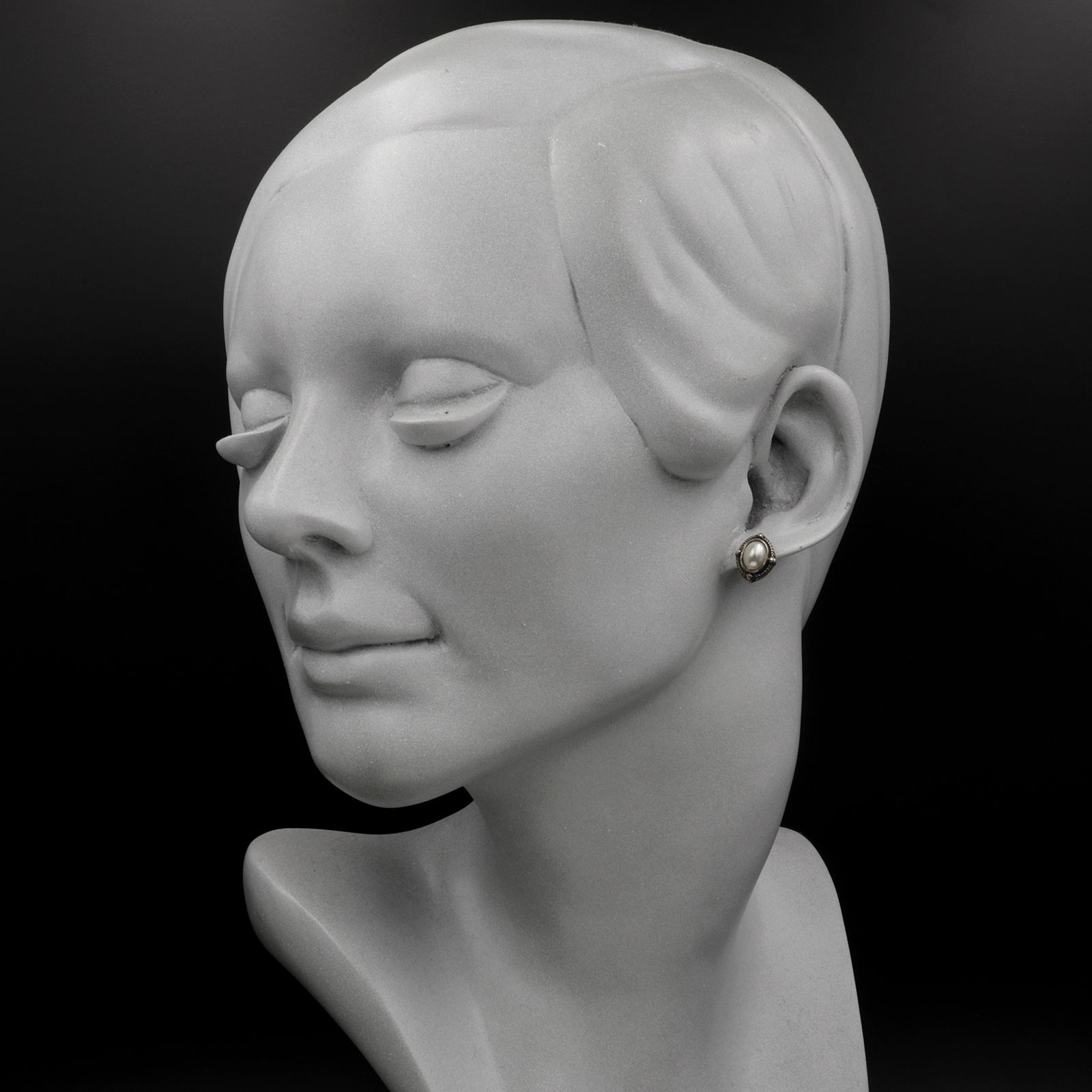 「パールオンオーバル」ピアス ヨーロッパ silver925