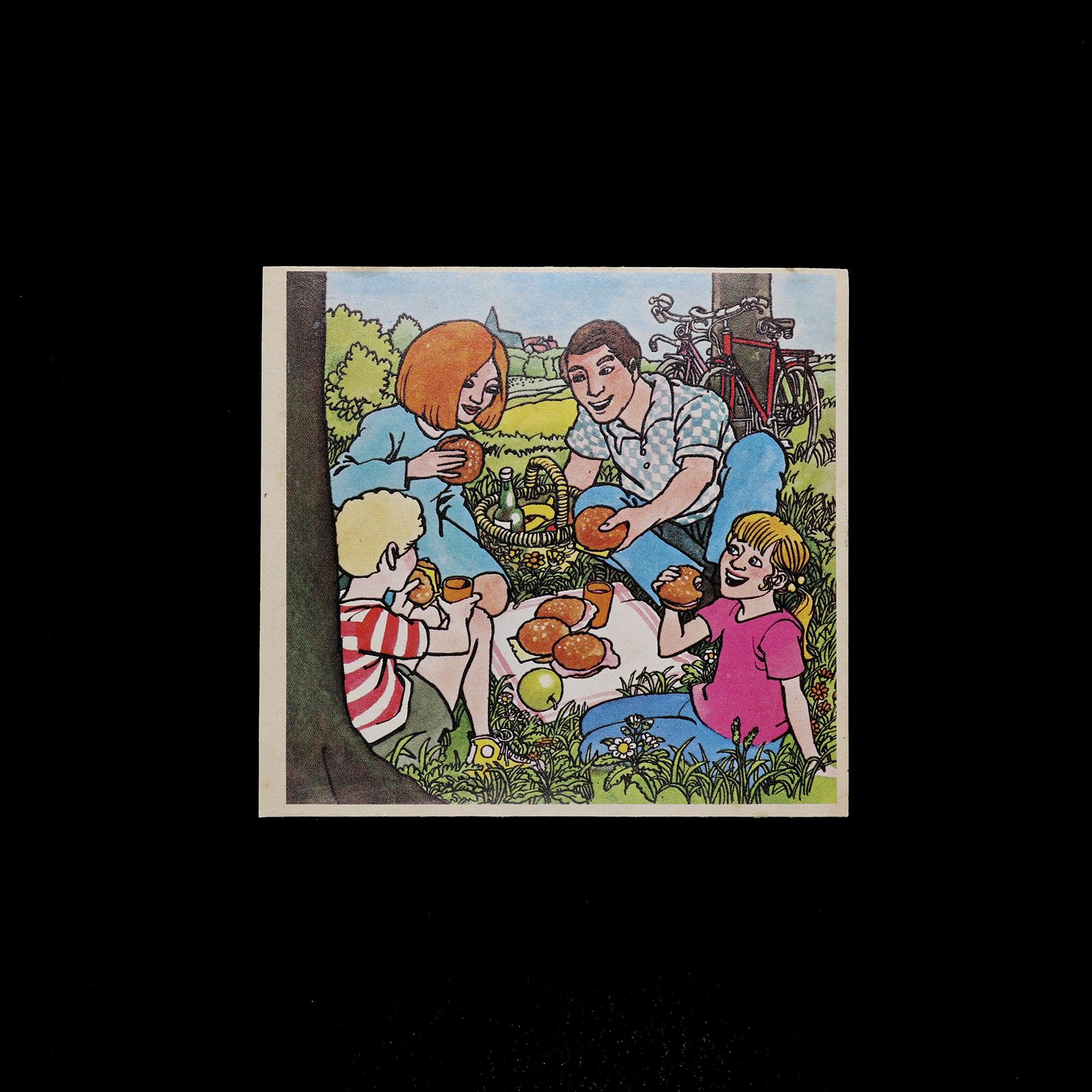 「ピクニック」ヴィンテージステッカー ヨーロッパ