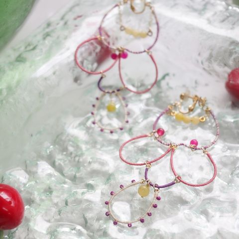 「Fete de l'eau ORNEMENT シンメトリー」イヤリング