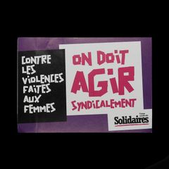 「Solidaires」ヴィンテージステッカー ヨーロッパ