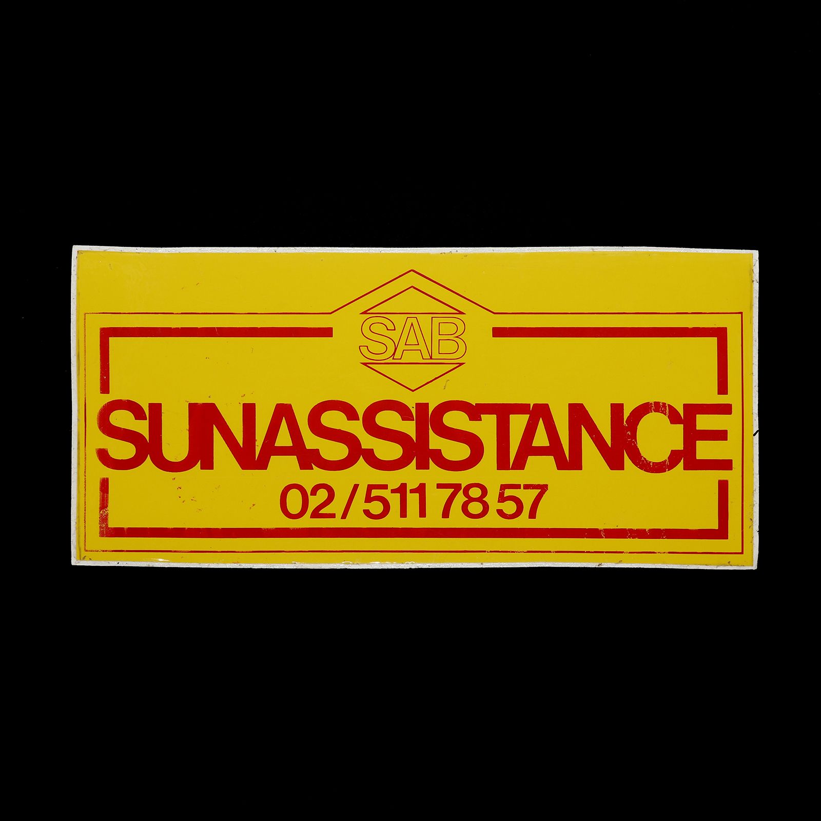 「SAB SUNASSISTANCE」ヴィンテージステッカー ヨーロッパ