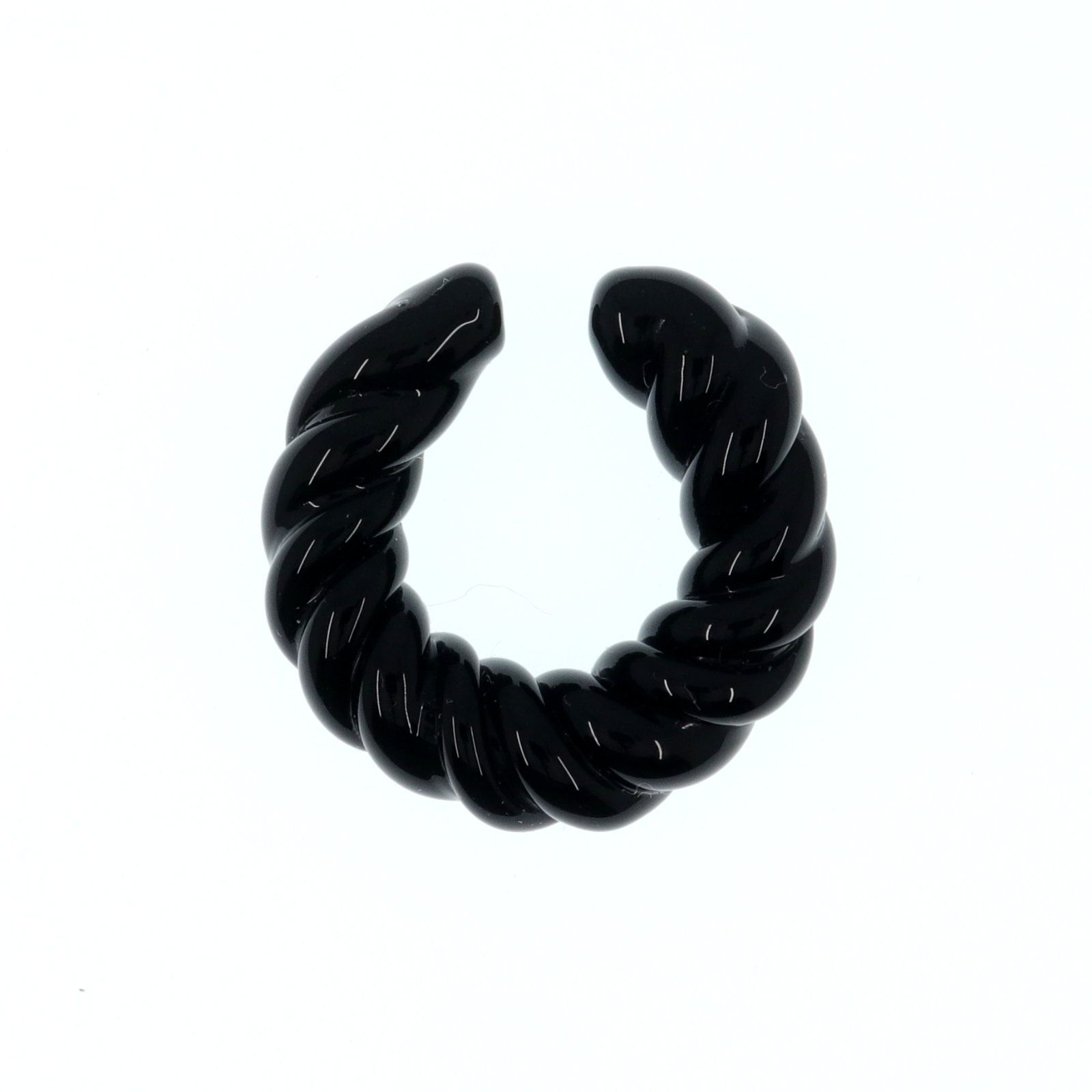 「Glacuff Twist」イヤーカフ(片耳) ブラック