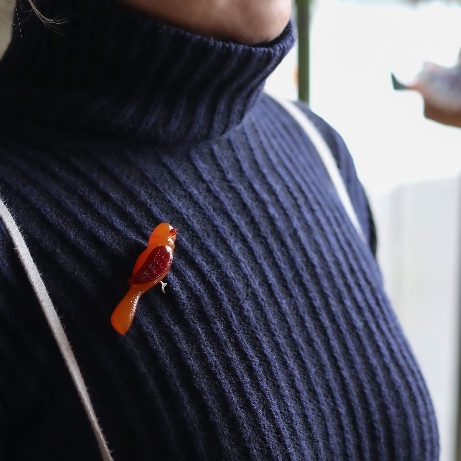 「琥珀バード」ブローチ ソビエト 1981年