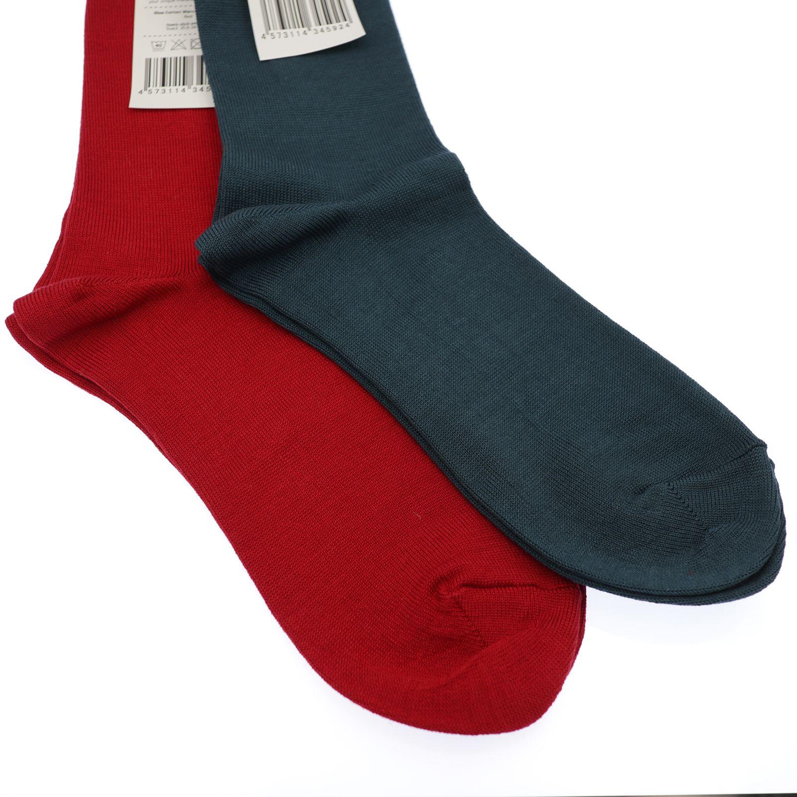 Giza Cotton Mercerized Socks ホワイト 靴下
