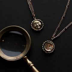 「lunar phase necklace」ネックレス
