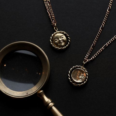 「lunar phase necklace」ネックレス