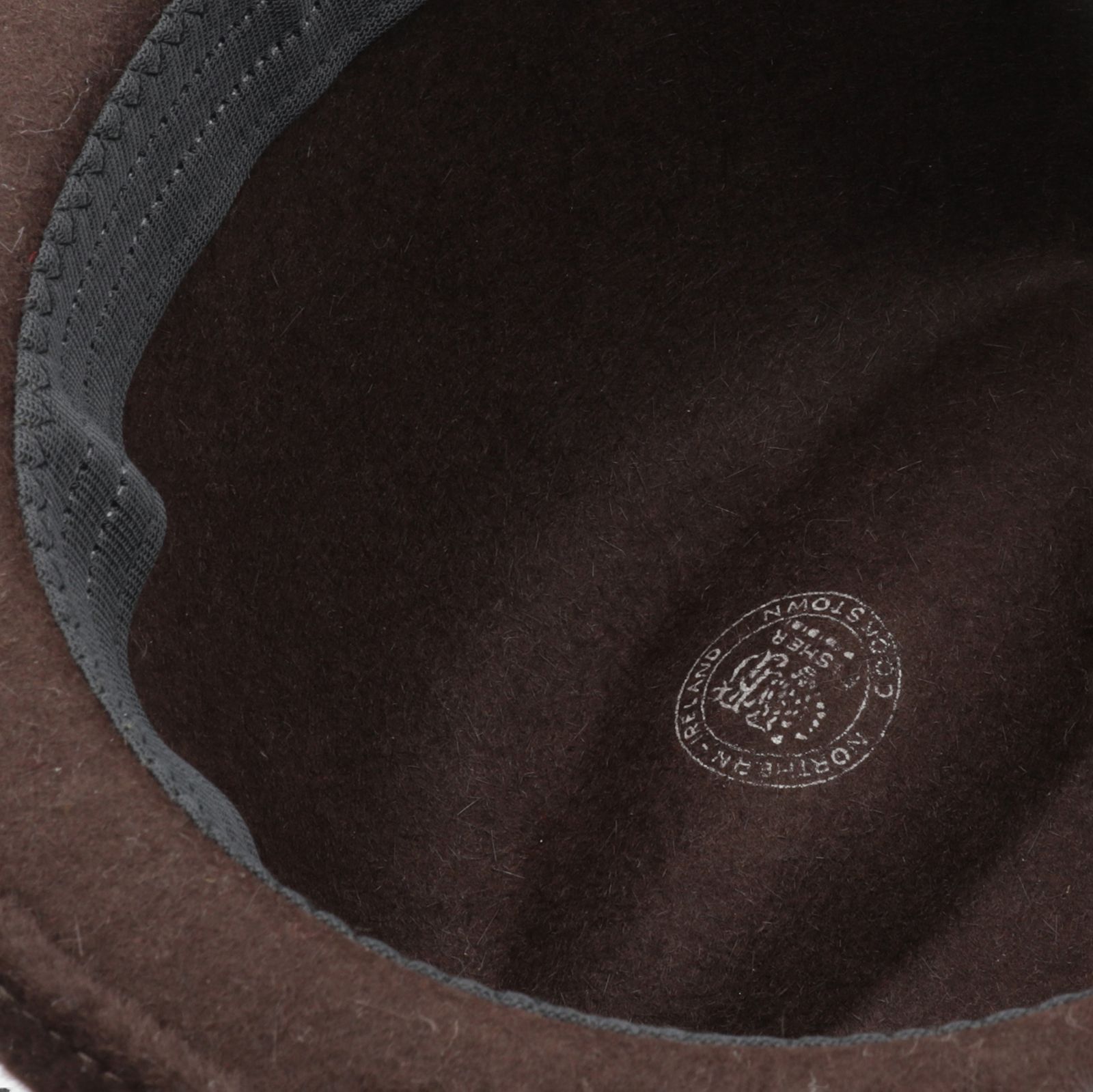 【送料無料対象外】サイドリボンハット ブラウン ベロア