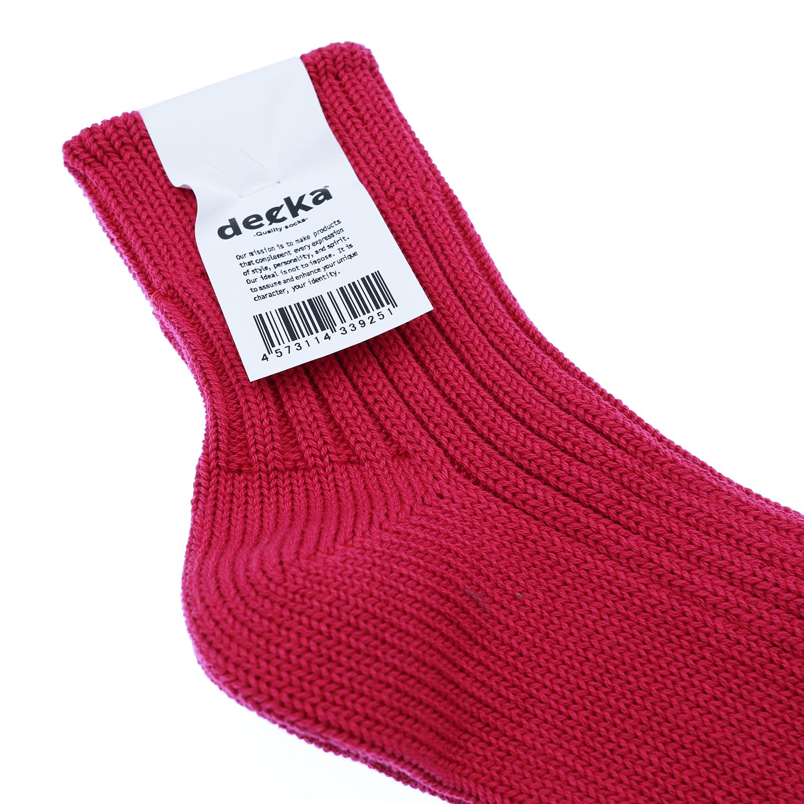 Low Gauge Rib Socks Short Length ピンク 靴下