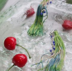 「Fete de l'eau TEO 水中花」ピアス
