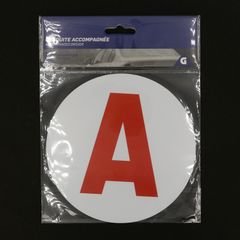フランス 初心者マーク「A」 マグネットA 自動車