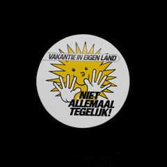 「VAKANTIE IN EIGEN LAND」ヴィンテージステッカー ヨーロッパ