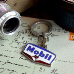 Mobil 石油 ガソリン フレンチキーホルダー