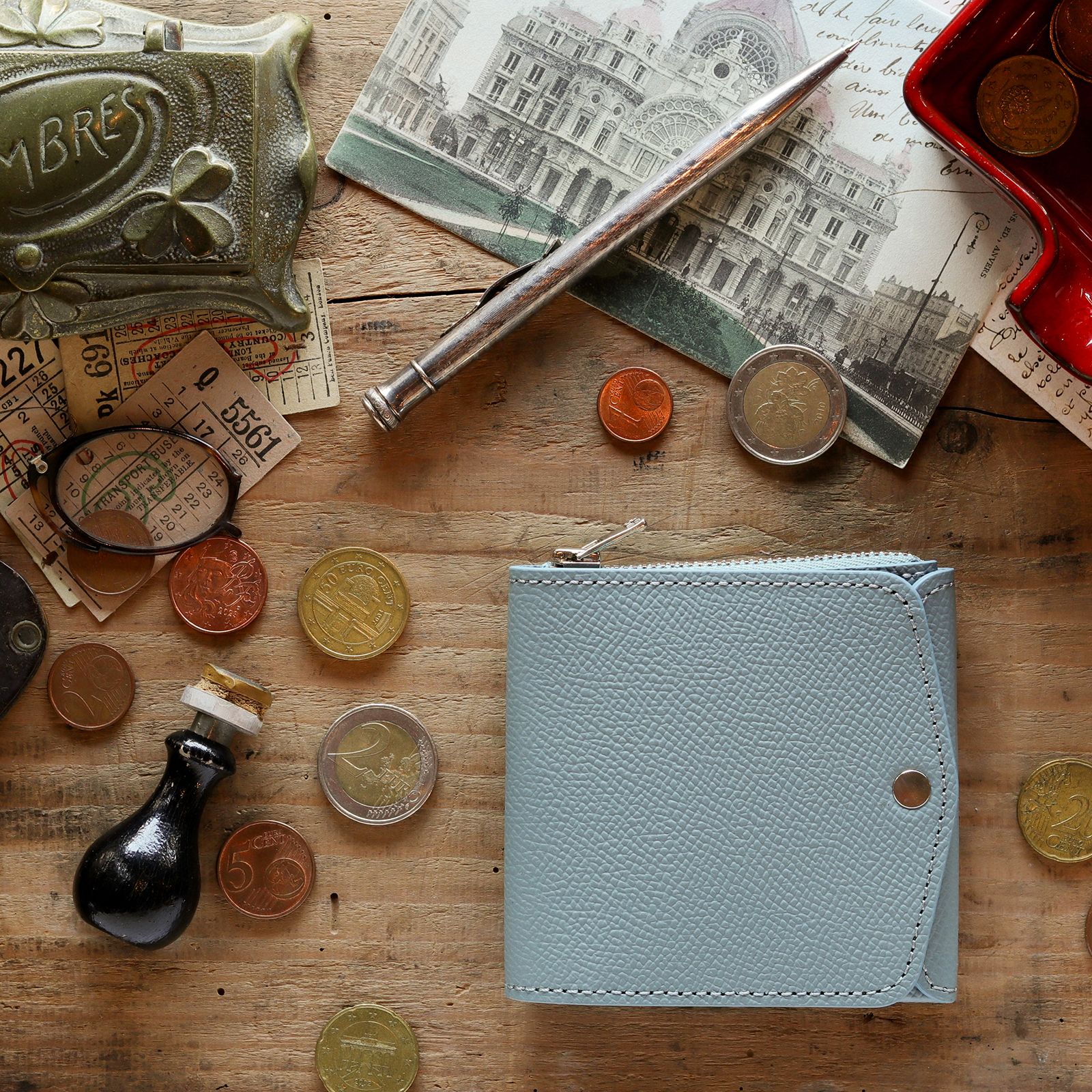 「小さく薄い財布SAKU ver.3 Plus Noblessa」sky