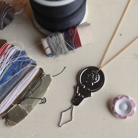 「threader necklace silver」ネックレス