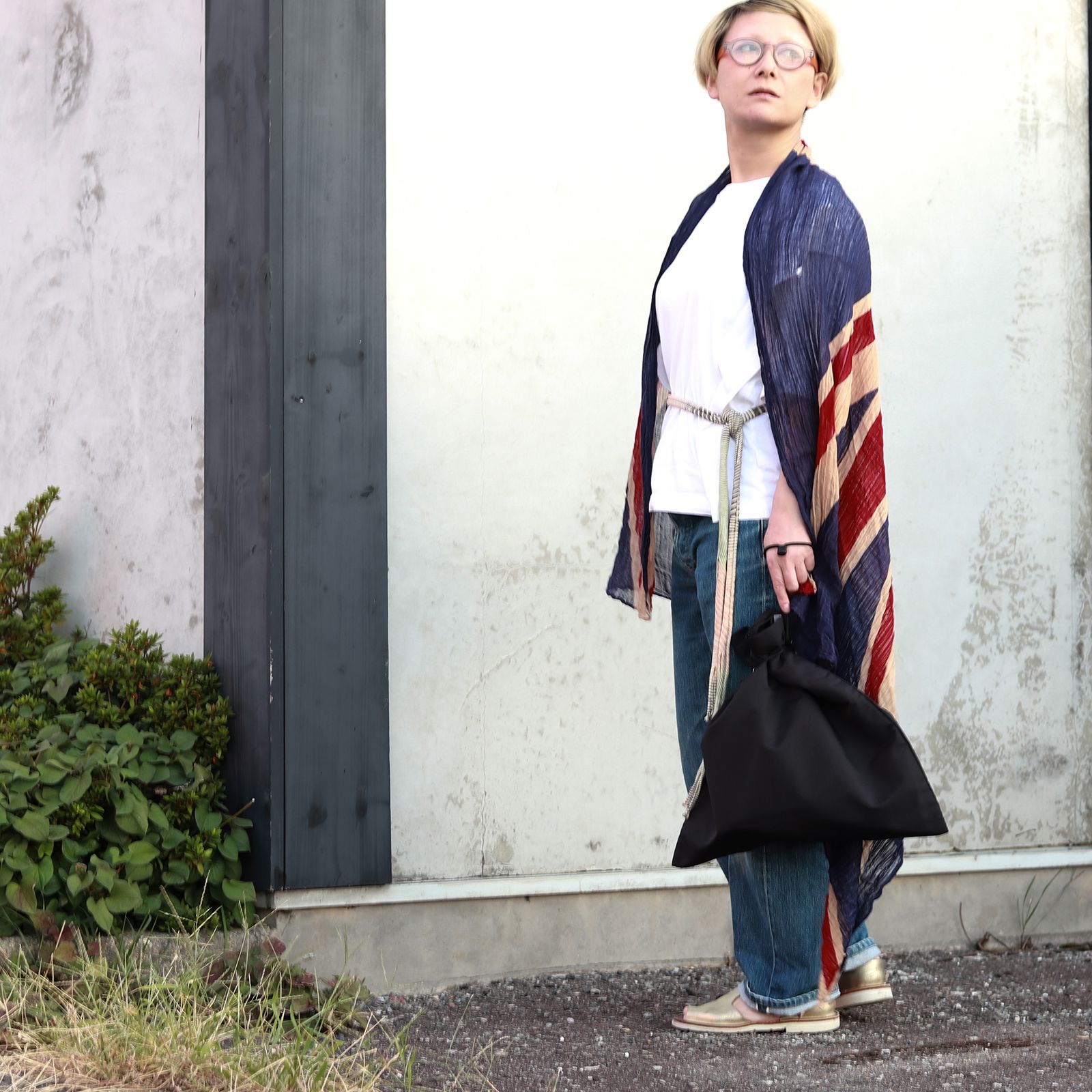 「H/M EDC Drawstring Bag」 Black 【millvalley & HERE】