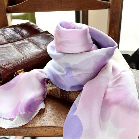 「パステルバタフライ」ヴィンテージスカーフ ヨーロッパ