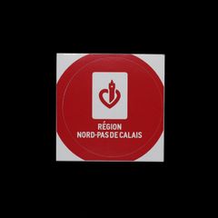 「REGION NORD-PAS DE CALAIS」ヴィンテージステッカー ヨーロッパ