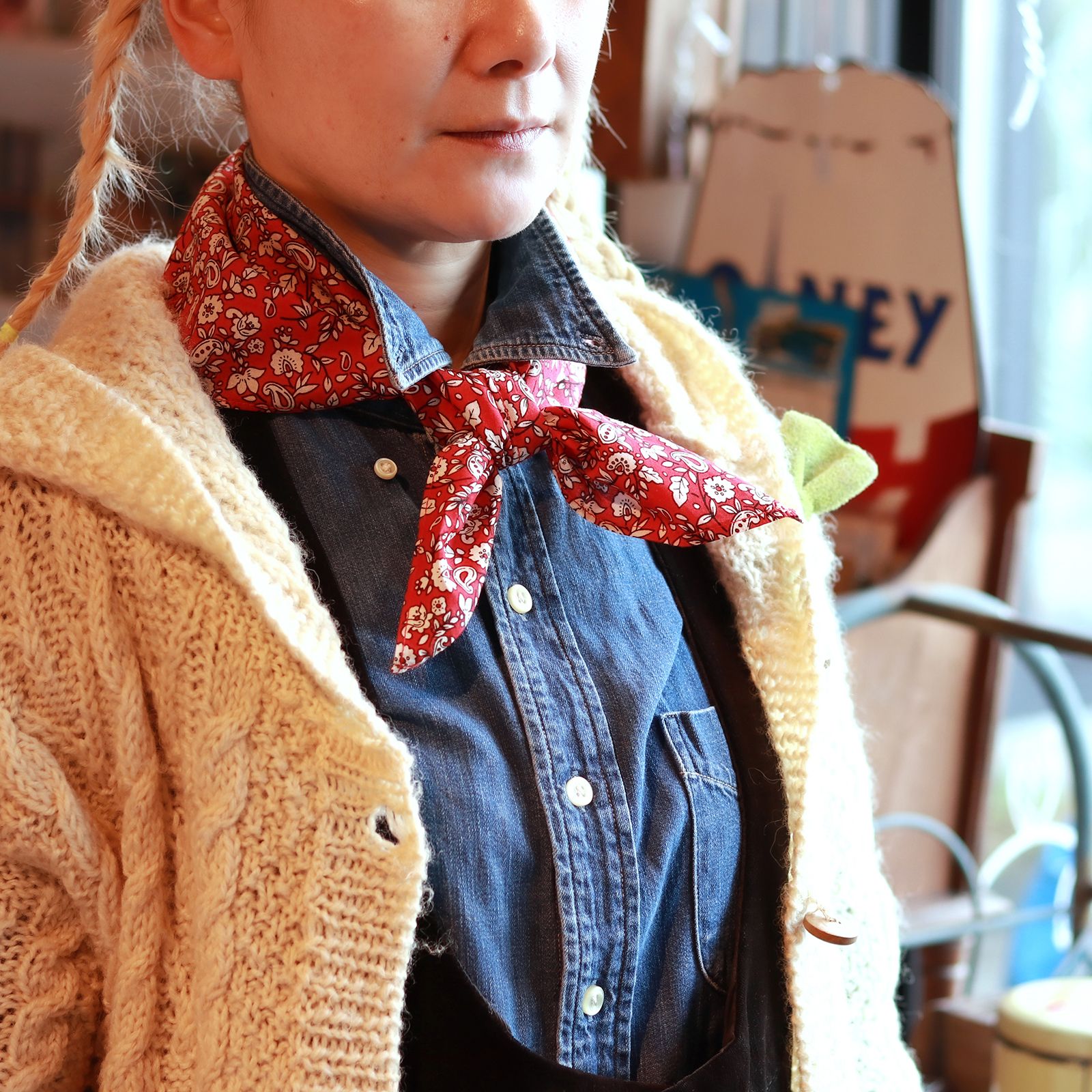 「COROLLES」COQUELICOT バンダナ フランス